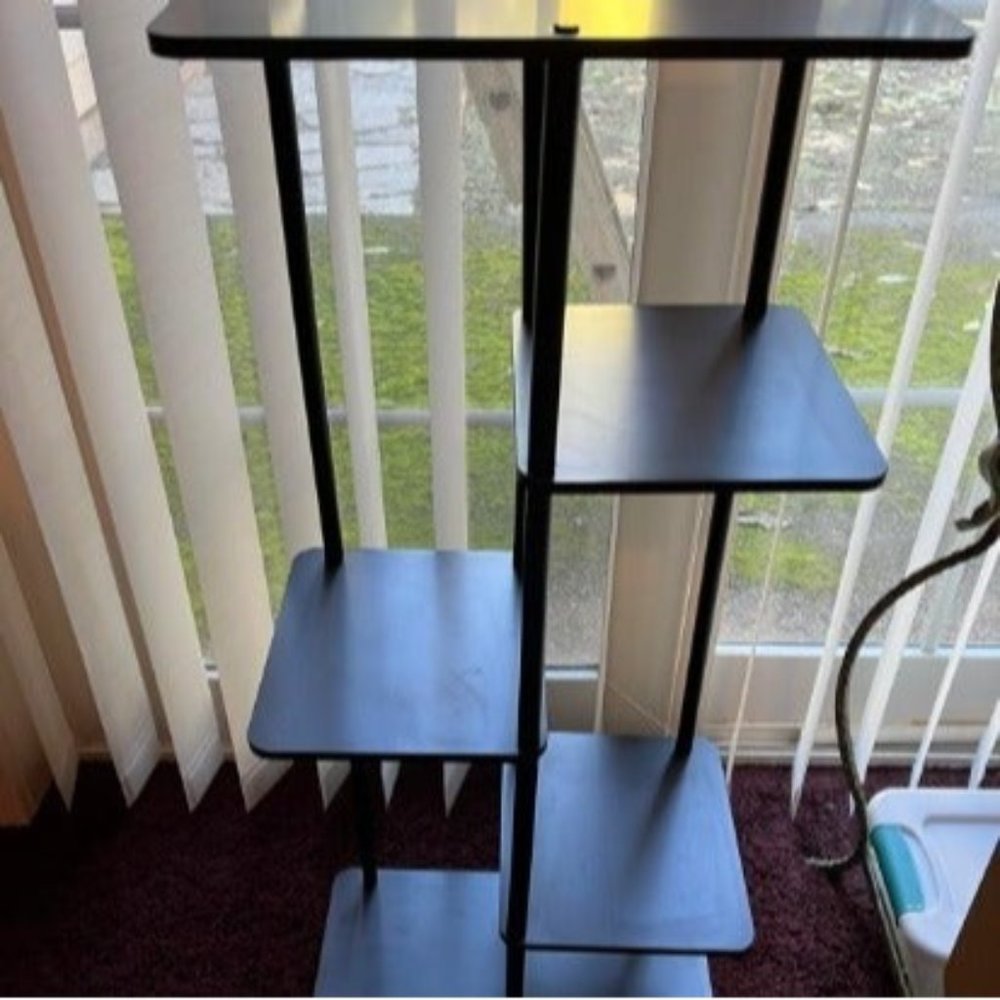 Plant Stand Indoor Metal Plant Shelf 5 Tier Black Plant Stands